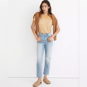 The Curvy Perfect Vintage Jean in Coney Wash: Destroyed Edition